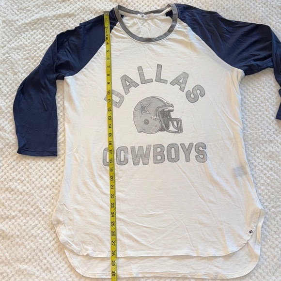 🏈 Women’s Dallas Cowboys ¾ Sleeve Baseball Tee – Size XL - Picture 2 of 9